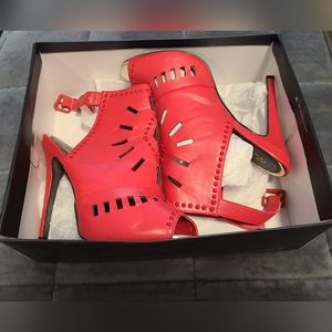Red Elani Heels by Shoe Dazzle U.S 10